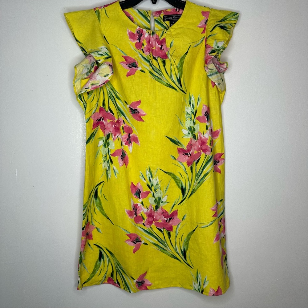 Jessica Howard Yellow Floral Dress